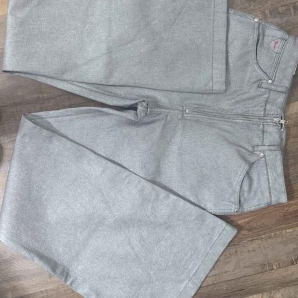 Wrangler x Fender Silver Metallic Flare Jeans